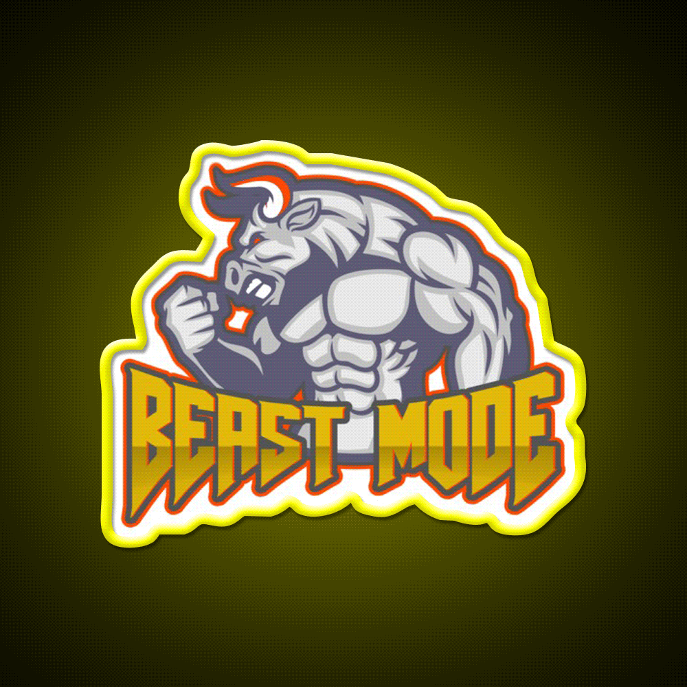 Beast Mode Gym Fitness Led Neon Sign Rgb Color