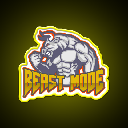 Beast Mode Gym Fitness Led Neon Sign Rgb Color