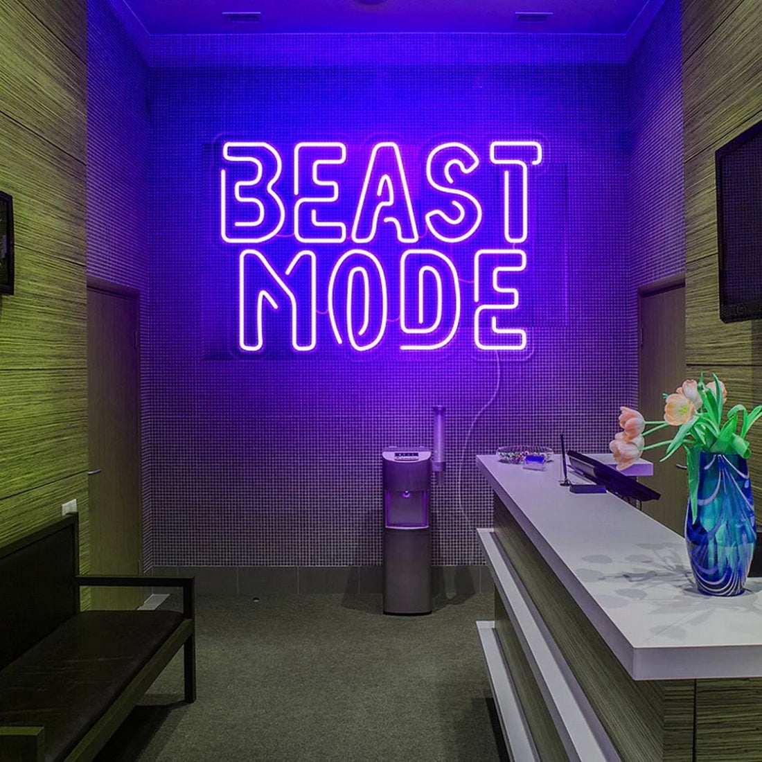 Beast Mode Led Sign Business Neon Signs Wall Art