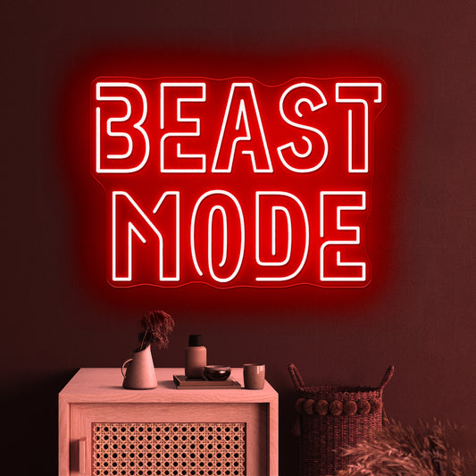 Beast Mode Neon Sign Customised Signs