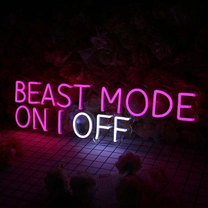 Beast Mode On Off Led Neon Sign - Shineneon