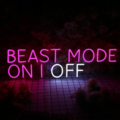 Beast Mode On Off Led Neon Sign - Shineneon