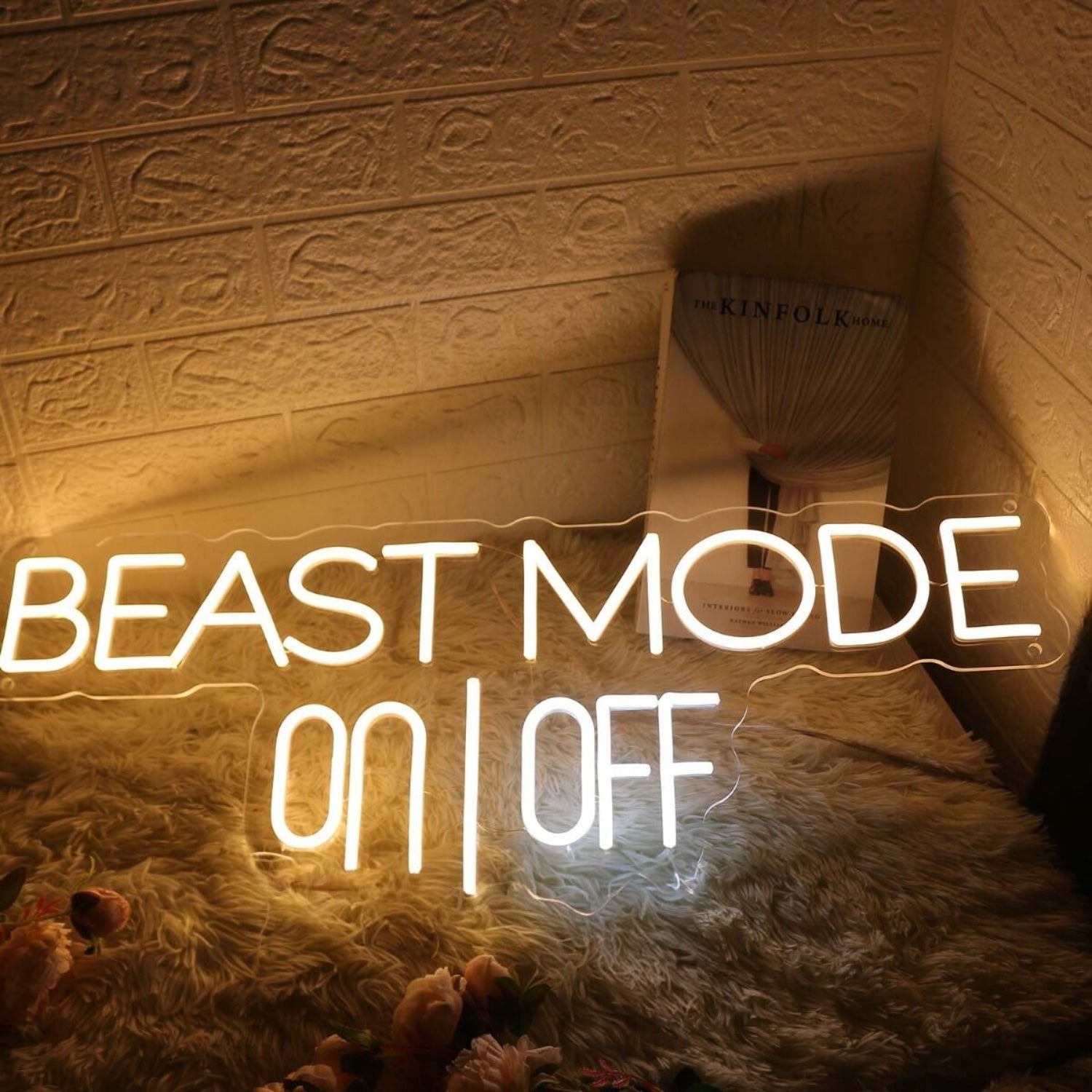 Beast Mode On Off Yellow Led Neon Sign - Shineneon
