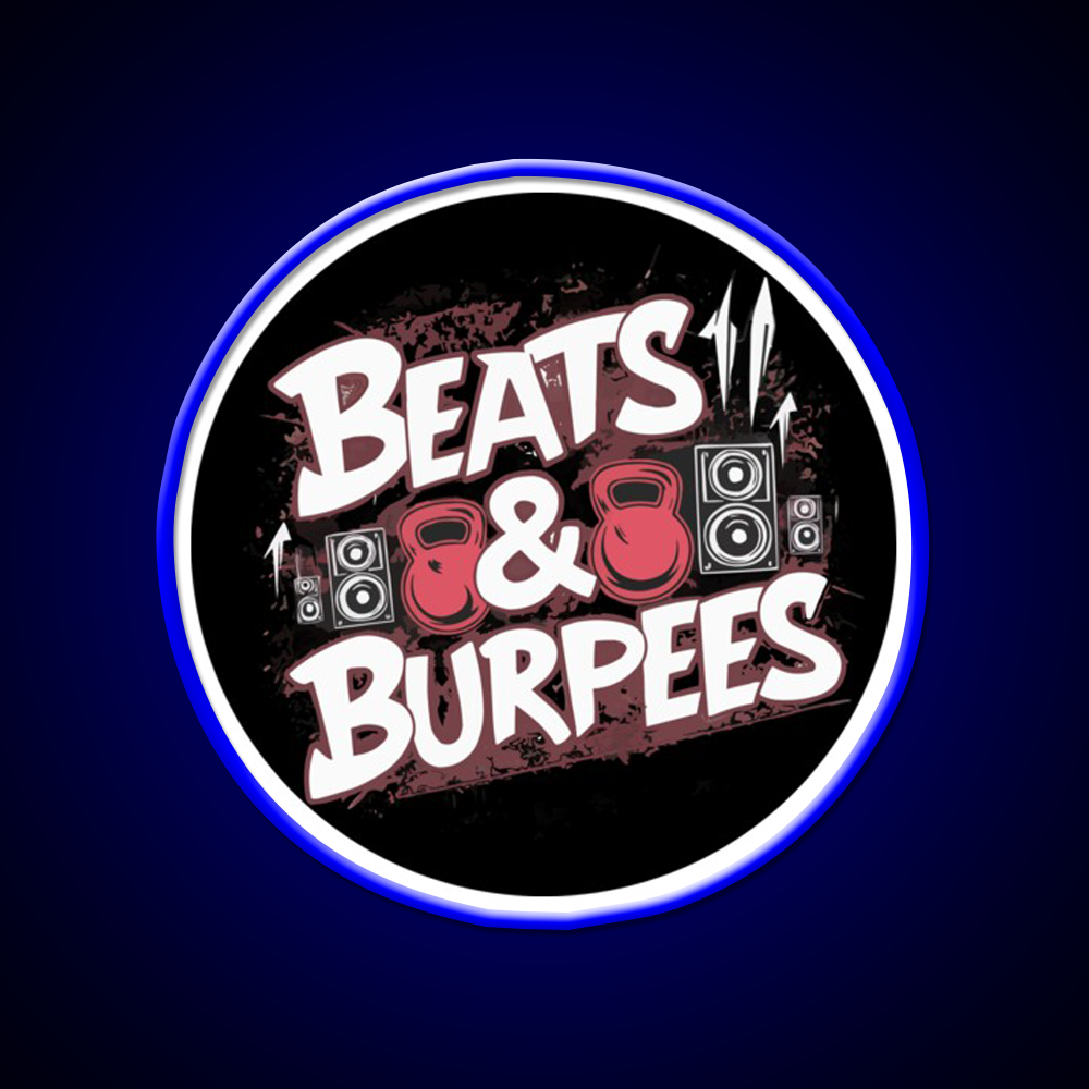 Beats And Burpees Gym Fitness Led Neon Sign Rgb Color