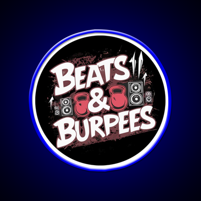 Beats And Burpees Gym Fitness Led Neon Sign Rgb Color