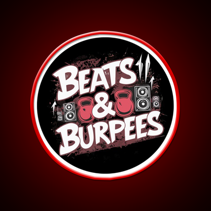 Beats And Burpees Gym Fitness Led Neon Sign Rgb Color