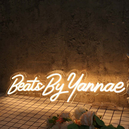 Beats By Yannae Yellow Led Neon Sign - Shineneon