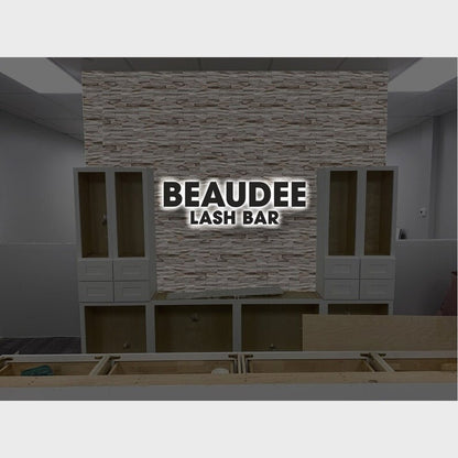 Beaudee Lash Bar 3D Backlit Channel Letters Led Light Sign - Shineneon