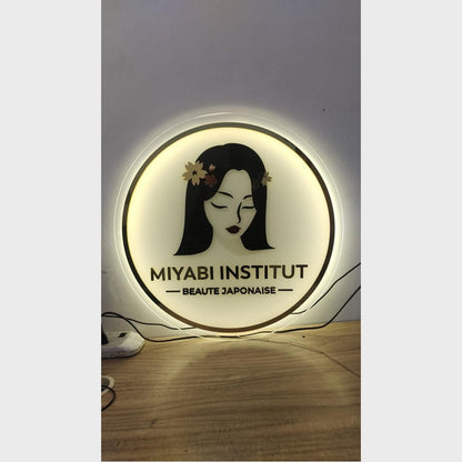 Beaute Japonaise Acrylic Business Logo Sign - Shineneon