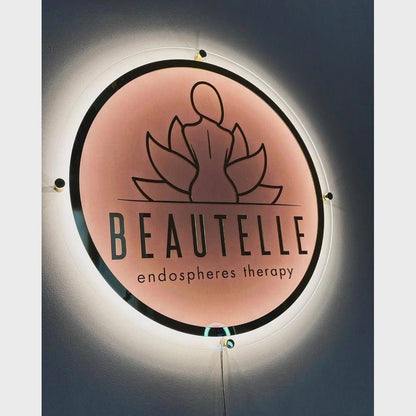 Beautelle Acrylic Business Logo Sign - Shineneon
