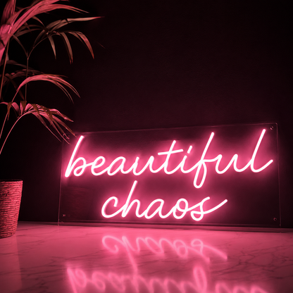 Beautiful Chaos LED Neon Sign - 02 High-Converting Product Image