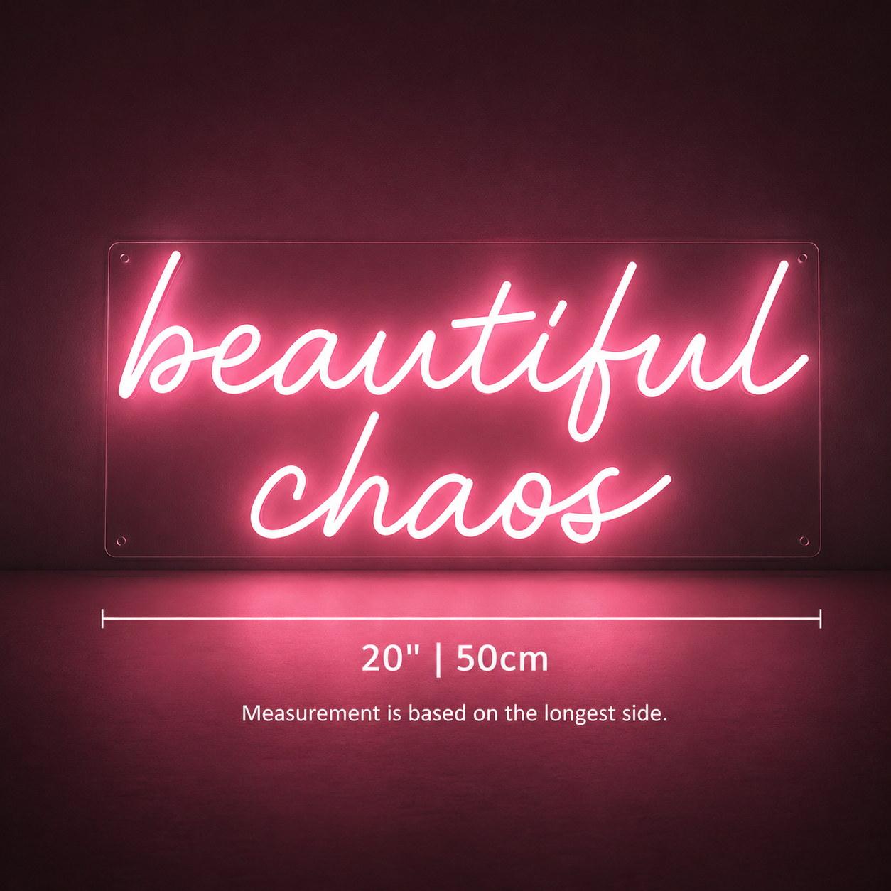 Beautiful Chaos LED Neon Sign - 04 Size Image