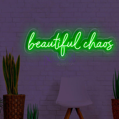 Beautiful Chaos Pink Led Neon Sign For Bedroom Cafe Decor | Shineneon