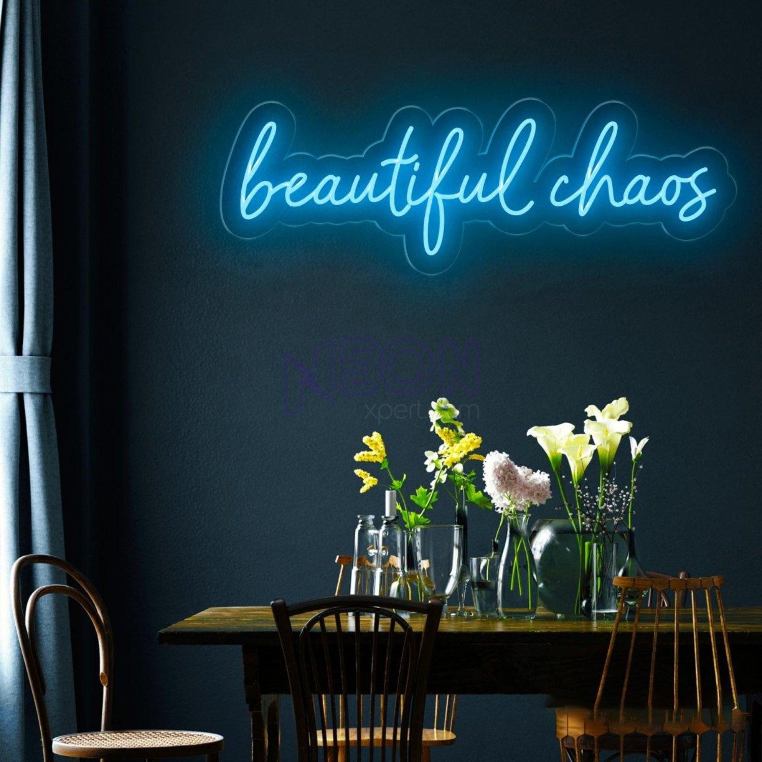 Beautiful Chaos Pink Led Neon Sign For Bedroom Cafe Decor | Shineneon