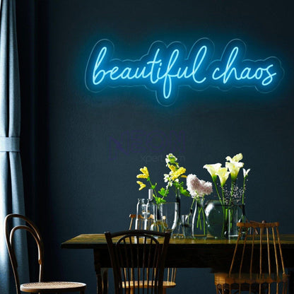 Beautiful Chaos Pink Led Neon Sign For Bedroom Cafe Decor | Shineneon