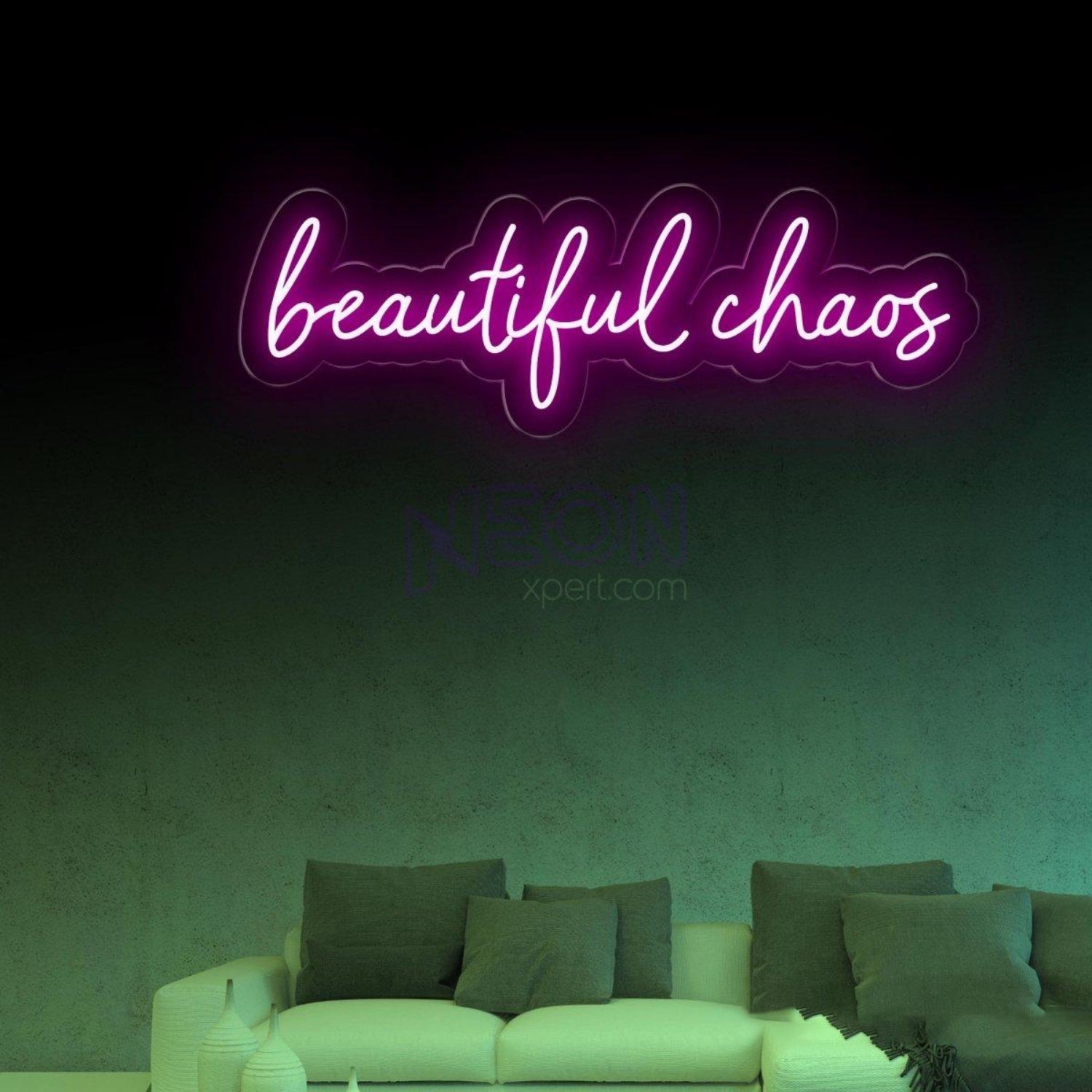 Beautiful Chaos Pink Led Neon Sign For Bedroom Cafe Decor | Shineneon