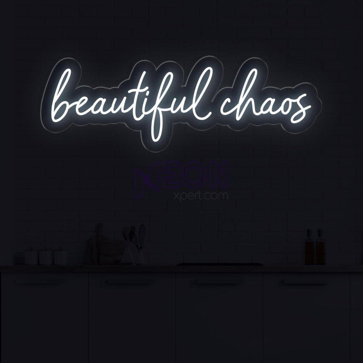 Beautiful Chaos Pink Led Neon Sign For Bedroom Cafe Decor | Shineneon