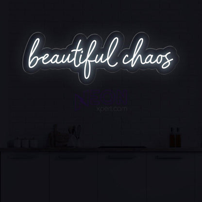 Beautiful Chaos Pink Led Neon Sign For Bedroom Cafe Decor | Shineneon