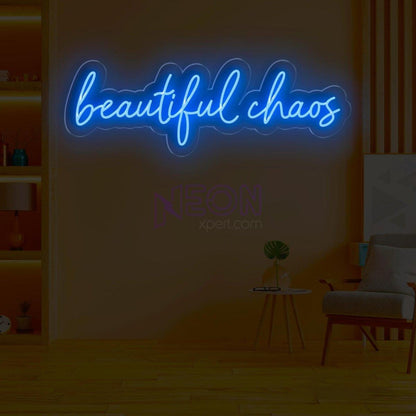 Beautiful Chaos Pink Led Neon Sign For Bedroom Cafe Decor | Shineneon