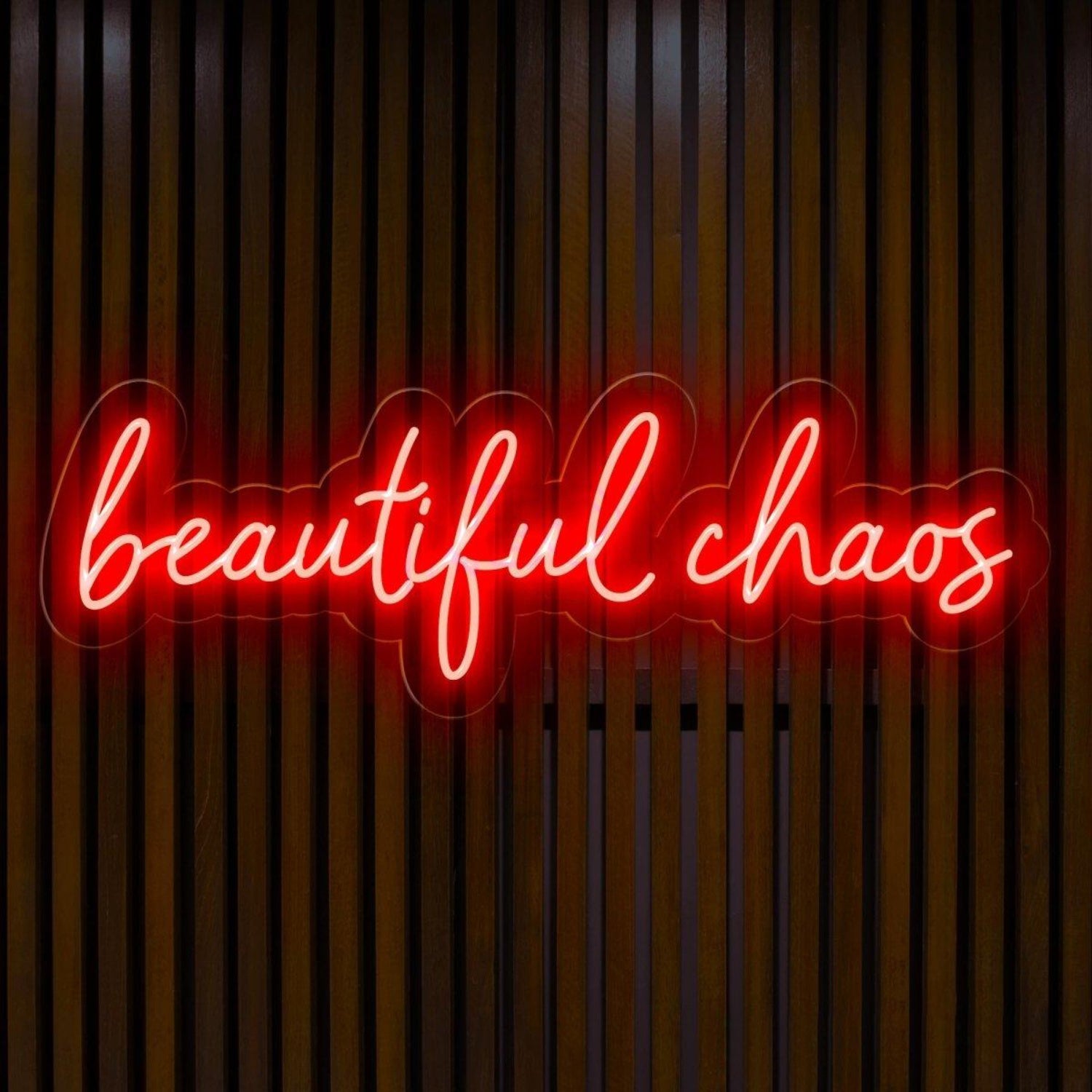 Beautiful Chaos Pink Led Neon Sign For Bedroom Cafe Decor | Shineneon