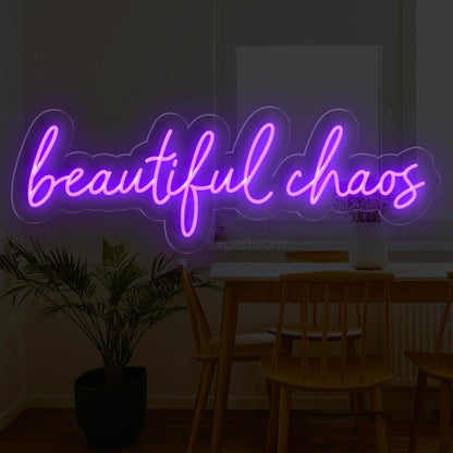Beautiful Chaos Pink Led Neon Sign For Bedroom Cafe Decor | Shineneon