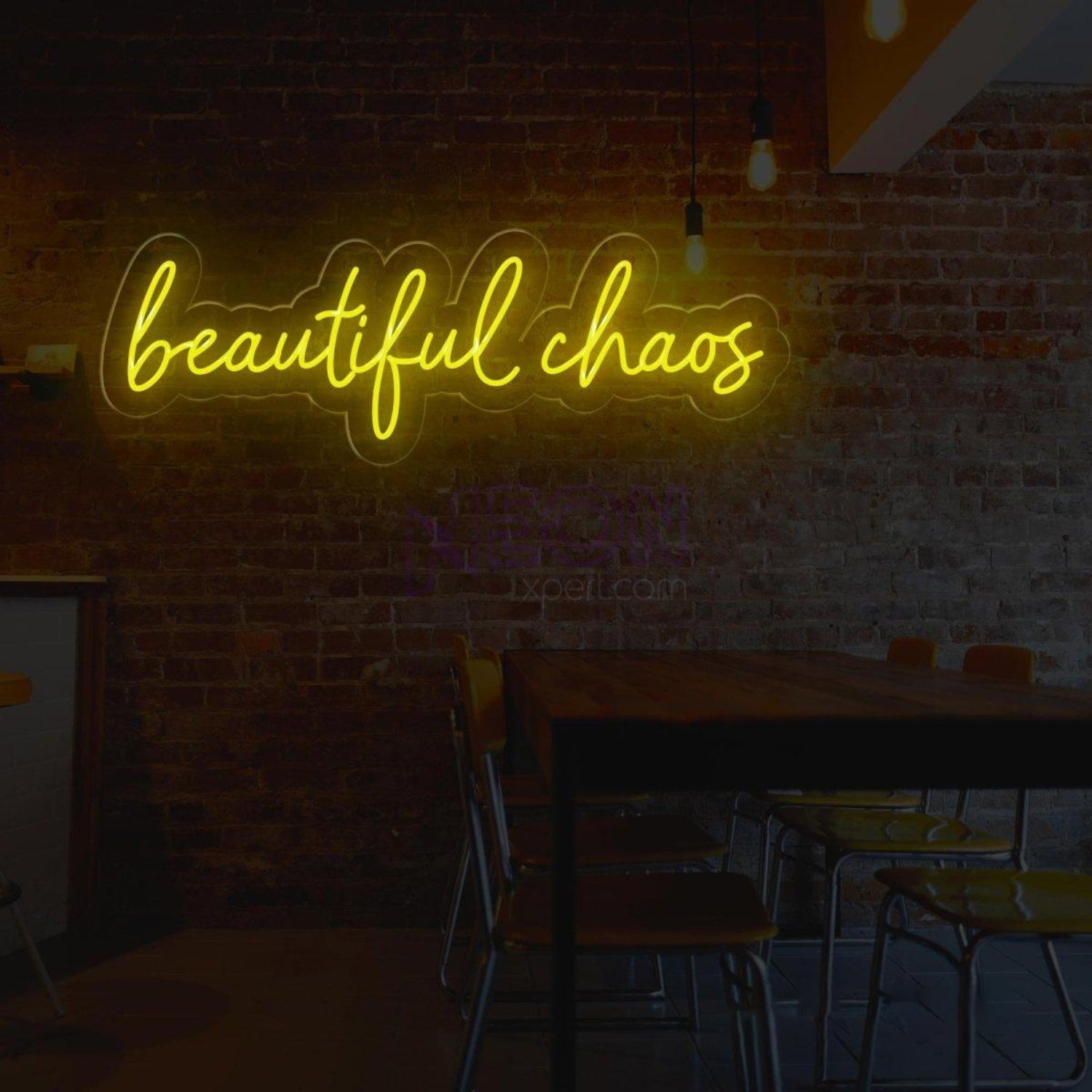 Beautiful Chaos Pink Led Neon Sign For Bedroom Cafe Decor | Shineneon