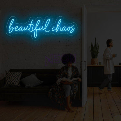 Beautiful Chaos Pink Led Neon Sign For Bedroom Cafe Decor | Shineneon