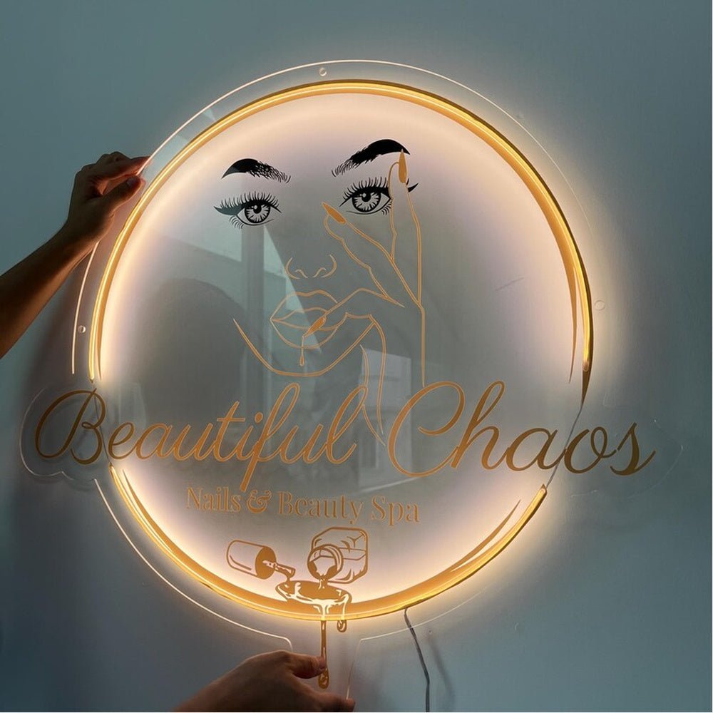 Beautiful Chase Salon Acrylic Business Logo Sign - Shineneon