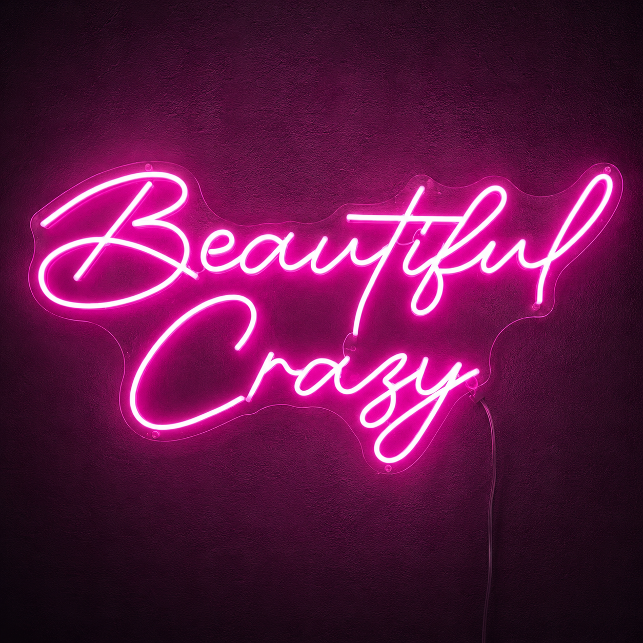 Beautiful Crazy LED Neon Sign - 02 High-Converting Product Image