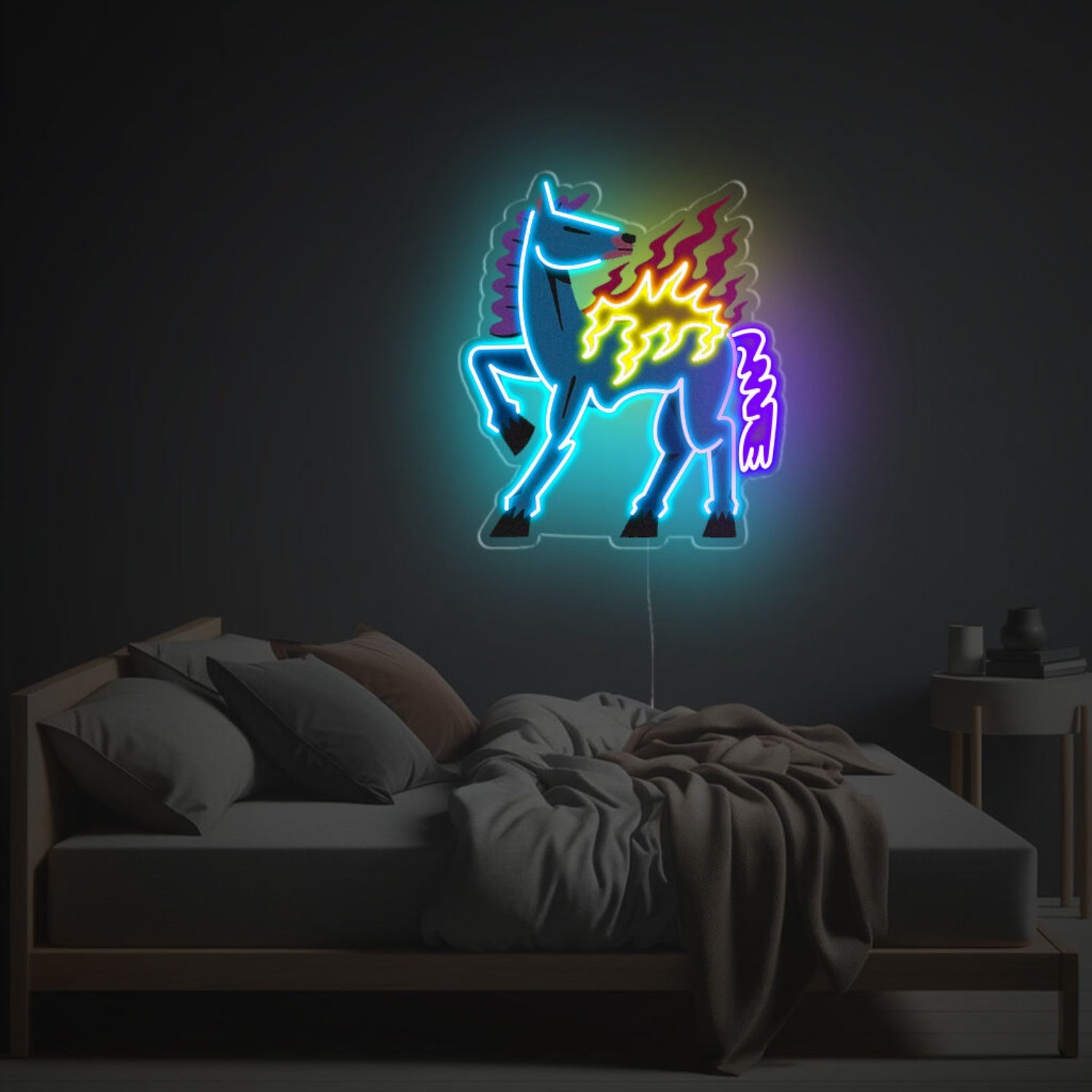 Beautiful Firing Horse Led Neon Acrylic Artwork | Shineneon