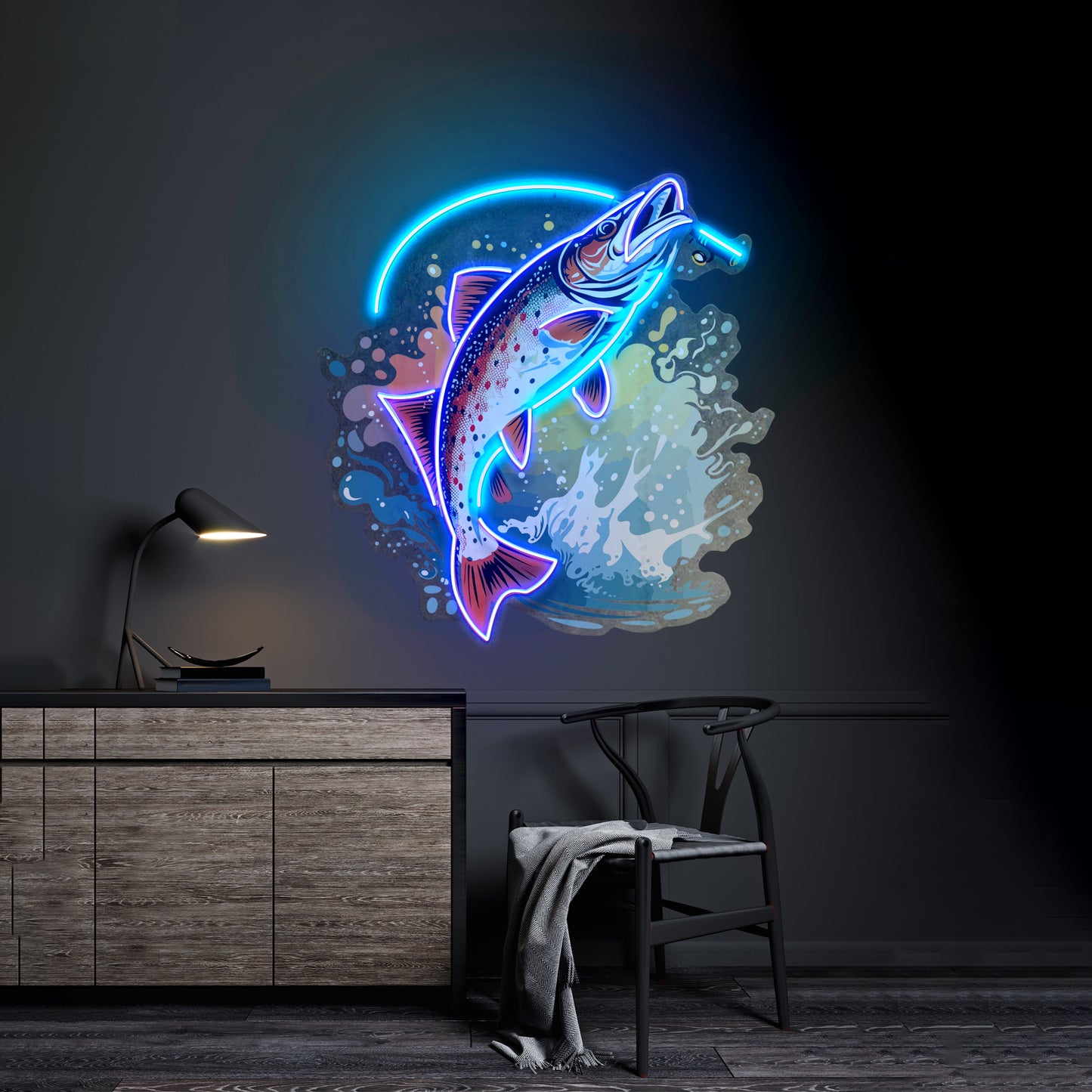 Beautiful Fish Pictures Led Neon Sign Light Custom Led Signs