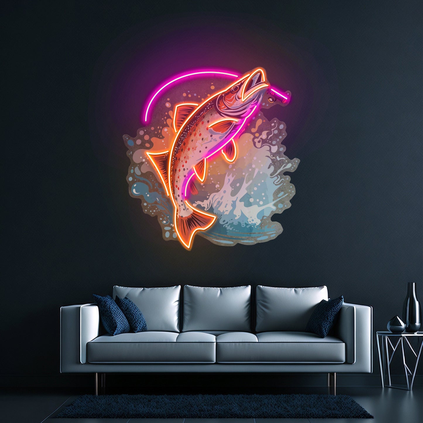 Beautiful Fish Pictures Led Neon Sign Light Custom Led Signs