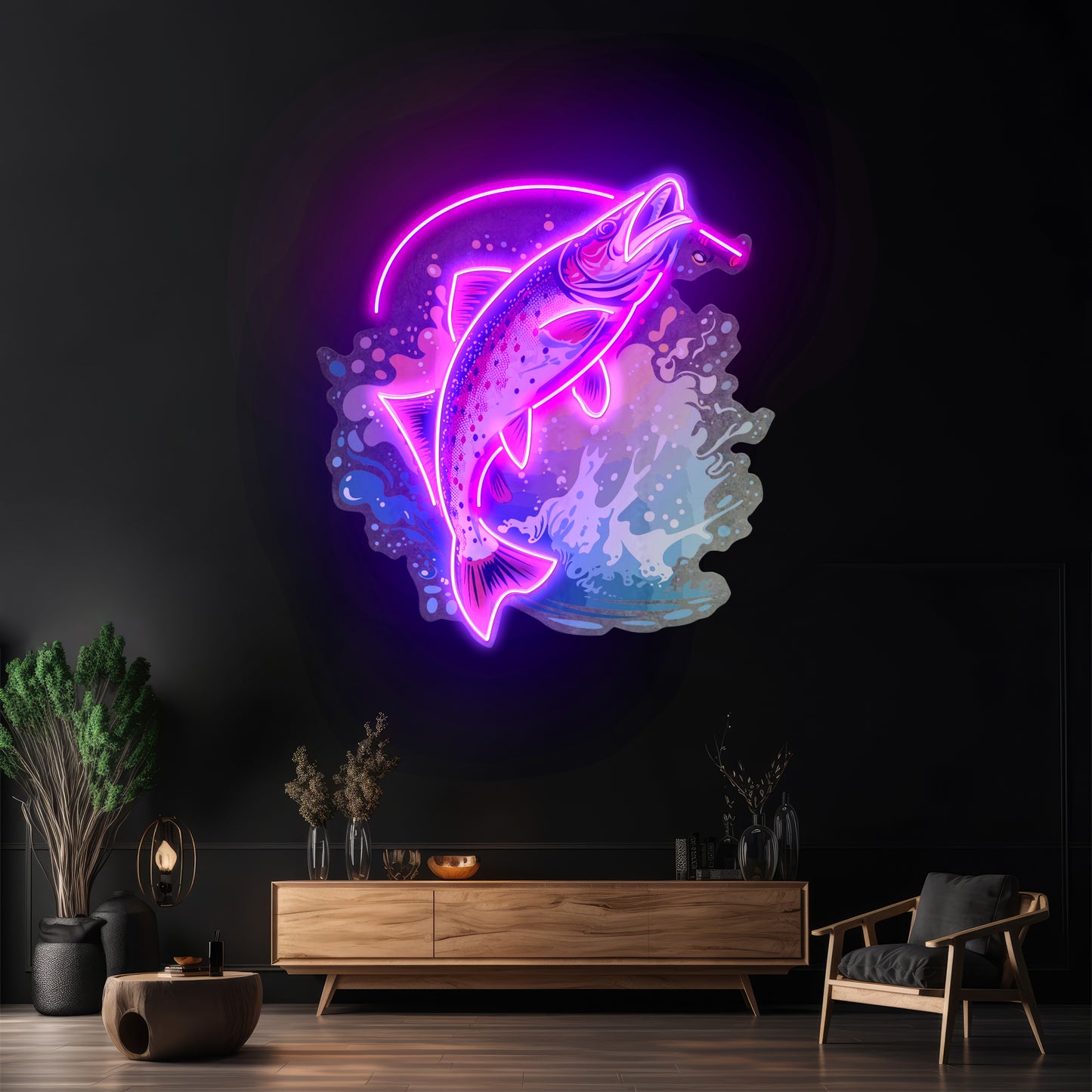 Beautiful Fish Pictures Led Neon Sign Light Custom Led Signs