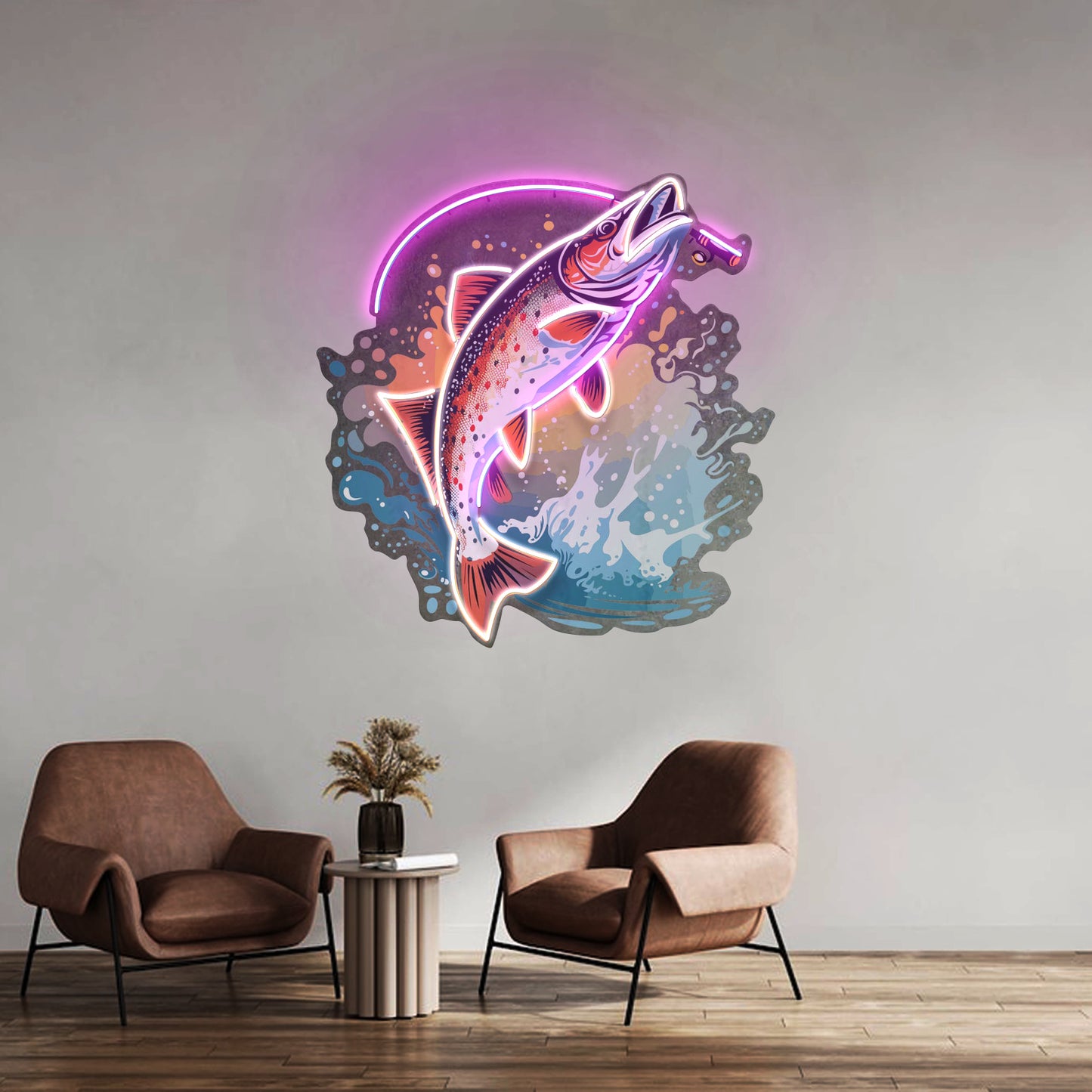 Beautiful Fish Pictures Led Neon Sign Light Custom Led Signs