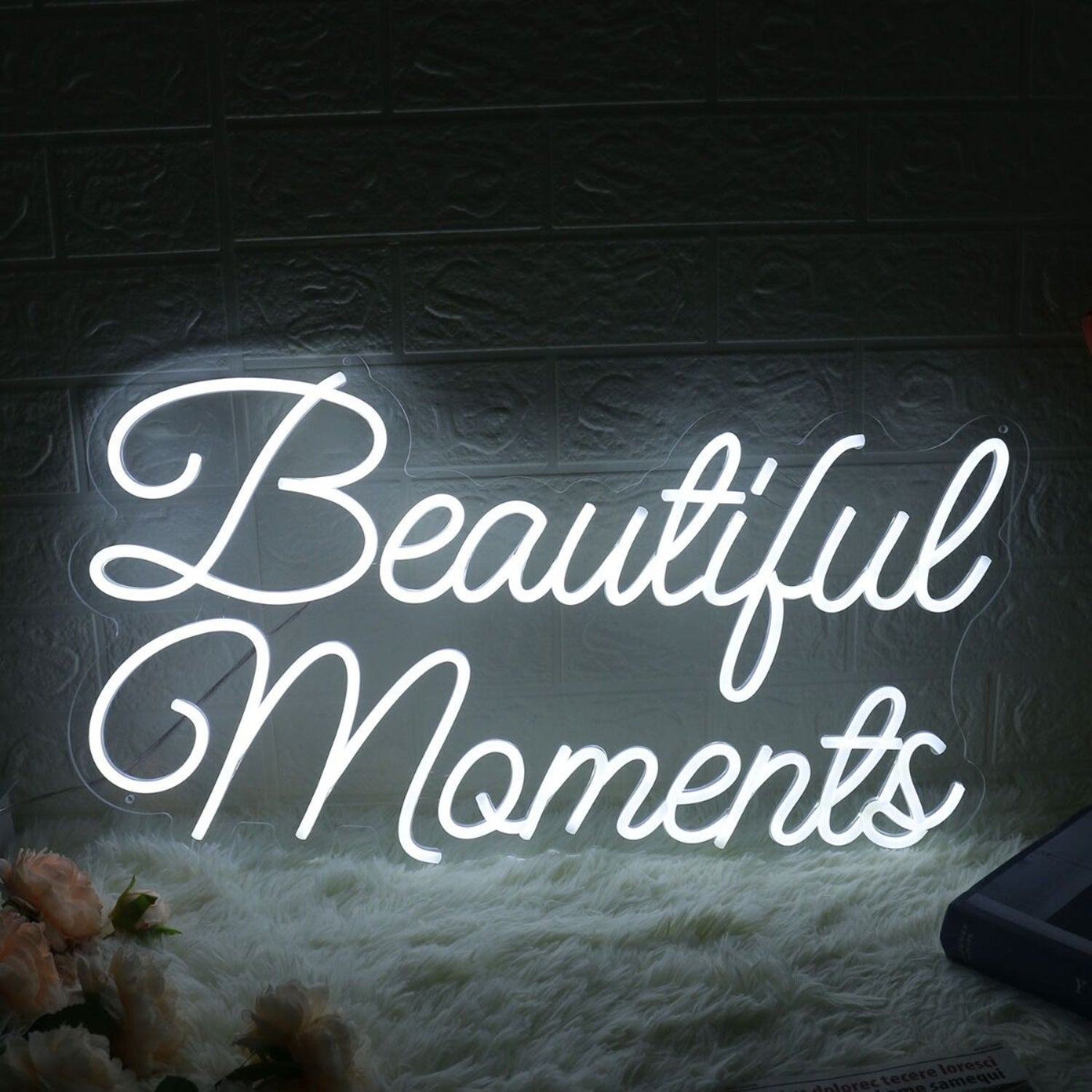 Beautiful Moments White Neon Sign | Shineneon