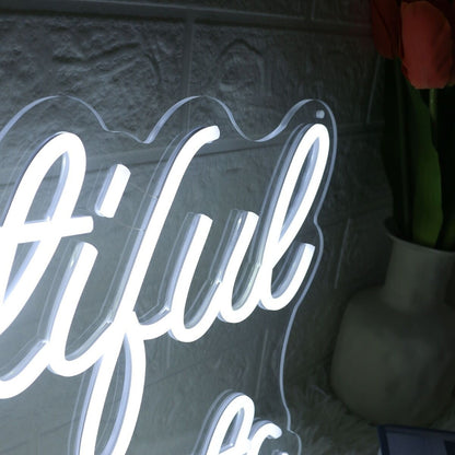 Beautiful Moments White Neon Sign | Shineneon