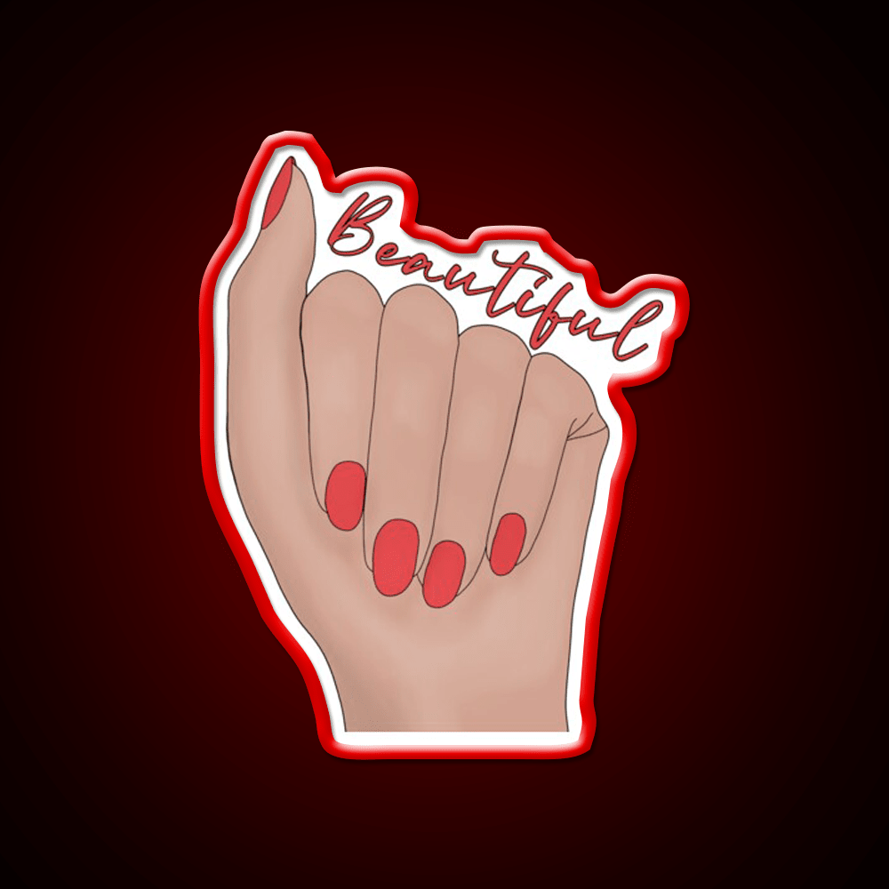 Beautiful Nail Salon Led Neon Sign Rgb Color - Shineneon