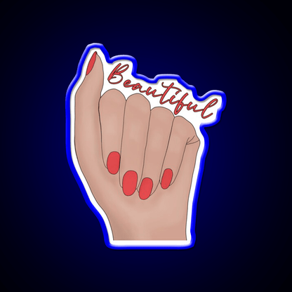 Beautiful Nail Salon Led Neon Sign Rgb Color - Shineneon