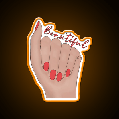 Beautiful Nail Salon Led Neon Sign Rgb Color - Shineneon