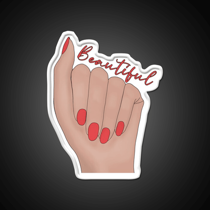 Beautiful Nail Salon Led Neon Sign Rgb Color - Shineneon