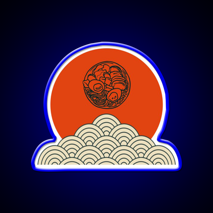 Beautiful Ramen Pieces Design Led Neon Sign Chinese Food Rgb Color