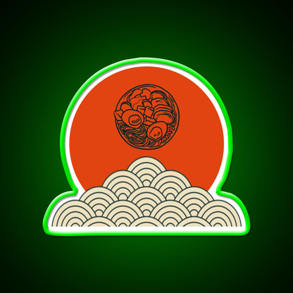 Beautiful Ramen Pieces Design Led Neon Sign Chinese Food Rgb Color