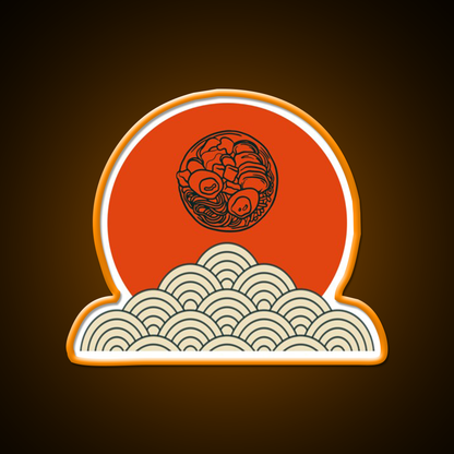 Beautiful Ramen Pieces Design Led Neon Sign Chinese Food Rgb Color