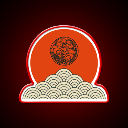 Beautiful Ramen Pieces Design Led Neon Sign Chinese Food Rgb Color