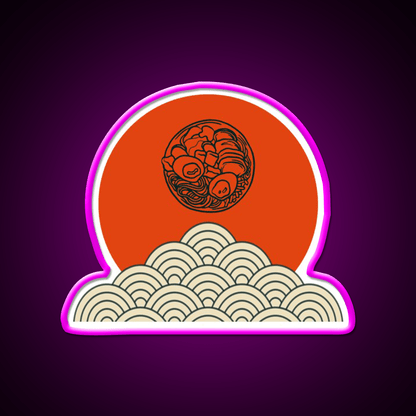 Beautiful Ramen Pieces Design Led Neon Sign Chinese Food Rgb Color - Shineneon