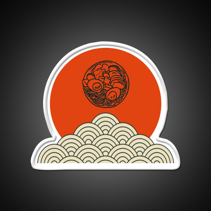 Beautiful Ramen Pieces Design Led Neon Sign Chinese Food Rgb Color