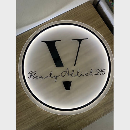Beauty Addict 215 Acrylic Business Logo Sign - Shineneon