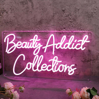 Beauty Addict Collections Purple Led Neon Sign - Shineneon