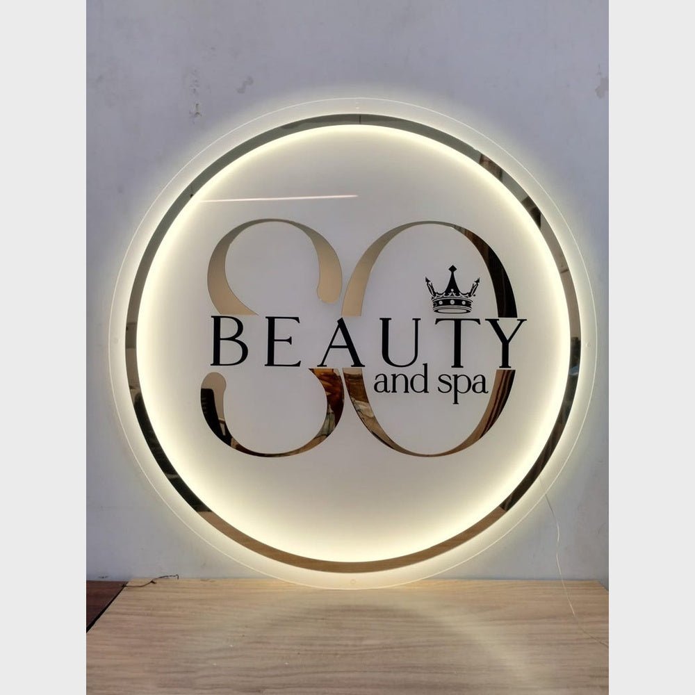 Beauty And Spa Acrylic Business Logo Sign - Shineneon
