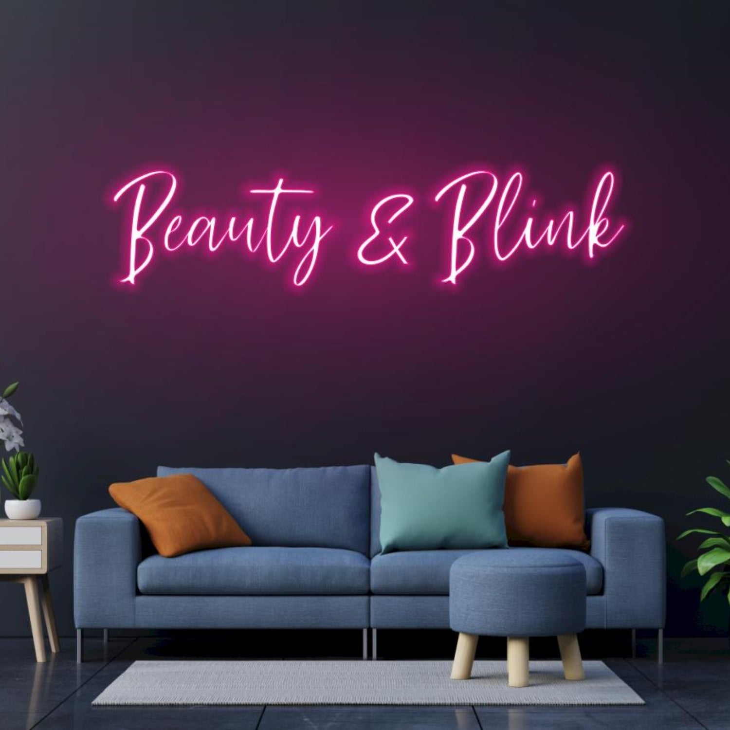 Beauty Blink Pink Led Neon Sign For Modern Home Decor | Shineneon